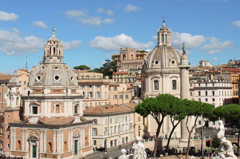 vista sui fori romani